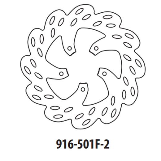 BREMŽU DISKS GOLDFREN 916-501F-2 PRIEKŠ. 220 MM