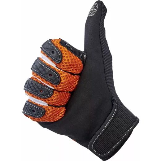 CIMDI ANZA GLOVES (ORANŽA, MELNS)