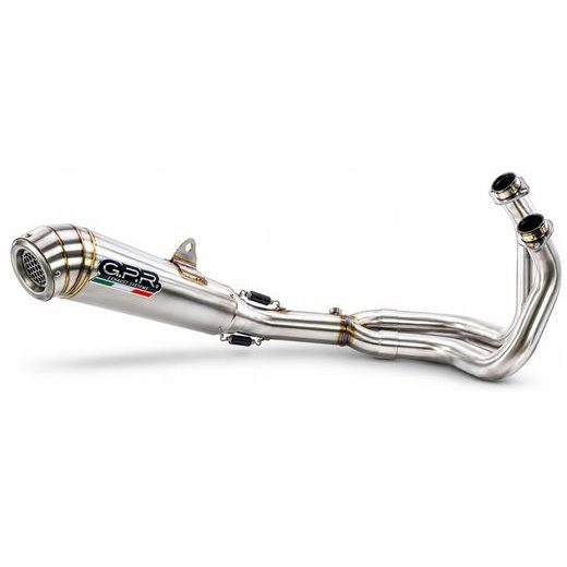 PILNA IZPLŪDES SISTĒMA GPR POWERCONE EVO CO.K.161.RACE.PCEV BRUSHED STAINLESS STEEL PRIEKŠ KAWASAKI Z 650 RS 2021-2023