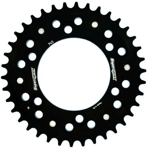 REAR SPROCKET SUPERSPROX STEALTH RST-745:39-BLK MELNS/PELĒKS 39T, 525