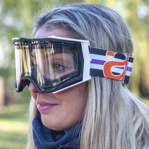 GOGGLES ARIETE 8K ENDURO 14960-EOV DOUBLE CLEAR LENS ORANŽS