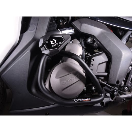 DZINĒJA AIZSARGI RDMOTO CF137KDSL01K MATĒTS MELNS PRIEKŠ CFMOTO 650 GT, PREMIUM 2020-2023