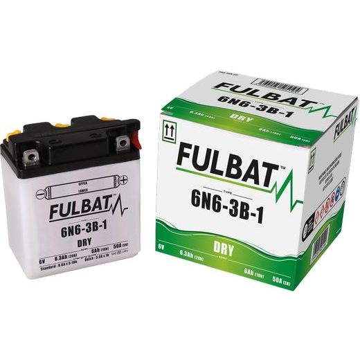 STANDARTA AKUMULATORS (AR SKĀBES AMPULĀM) FULBAT 6N6-3B-1 ACID PACK INCLUDED