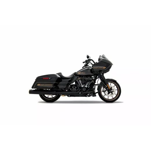 KREISAIS, LABAIS HP45 XL 4.5 MUFFLER TOURING M8 BK/BRONZE FOR HARLEY DAVIDSON FLH 1868 ABS (MELNS NĒRUSĒJOŠAIS TĒRAUDS)