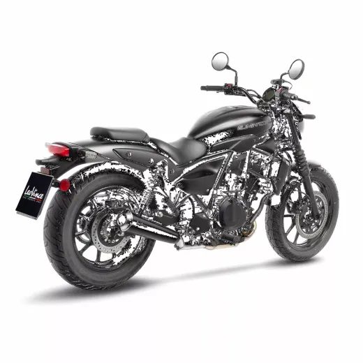 LABAIS MUFFLER CLASSIC KAW ELIM FOR KAWASAKI ELIMINATOR 500 ABS (MELNS NĒRUSĒJOŠAIS TĒRAUDS)