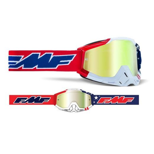BRILLES FMF GOGGLES POWERBOMB ROCKET (ZELTS)