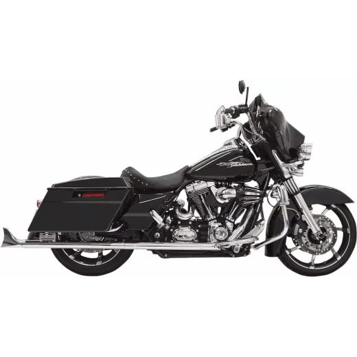 IZPŪTĒJS MUFFLERS FISHTAIL 33" | FLT 95-16 - CHROME W/BAFFLE FOR HARLEY DAVIDSON FLHR 1340 (NĒRUSĒJOŠAIS TĒRAUDS)