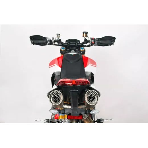 KREISAIS, LABAIS, TOP MUFFLER DOUBLE GRID-O TIT ECE DUC HYP 950 FOR DUCATI HYPERMOTARD 950 ABS (TITĀNS)