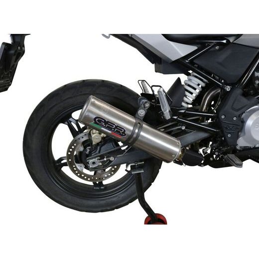 PILNA IZPLŪDES SISTĒMA GPR M3 E4.BM.CAT.106.M3.INOX BRUSHED STAINLESS STEEL PRIEKŠ BMW G 310 GS 2017-2021