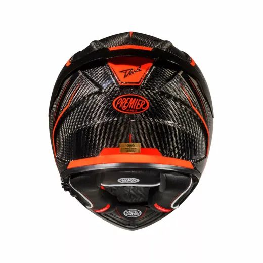 ĶIVERE DEVIL CARBON ST2 HELMET (MELNS, SARKANS, KARBONS)