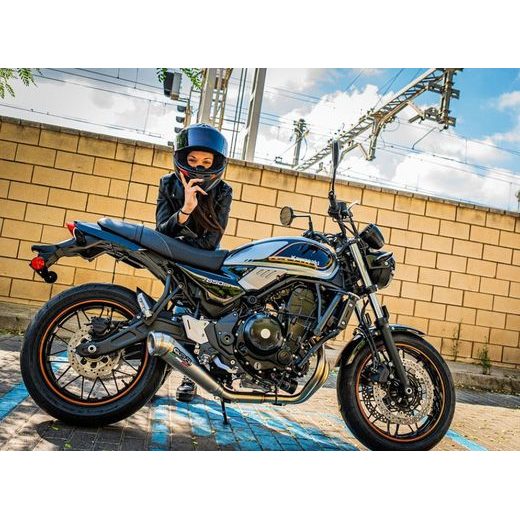 PILNA IZPLŪDES SISTĒMA GPR POWERCONE EVO CO.K.161.RACE.PCEV BRUSHED STAINLESS STEEL PRIEKŠ KAWASAKI Z 650 RS 2021-2023