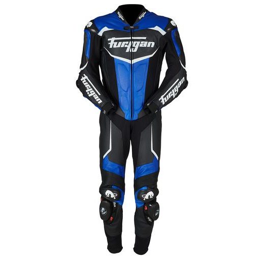 KOMBINEZONS FURYGAN LEATHER SUIT OVERTAKE (MELNS, ZILS, BALTS)