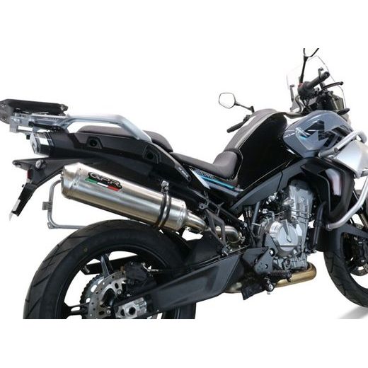 SLIP-ON EXHAUST GPR SATINOX E5.CF.10.1.SAT BRUSHED STAINLESS STEEL INCLUDING REMOVABLE DB KILLER AND LINK PIPE