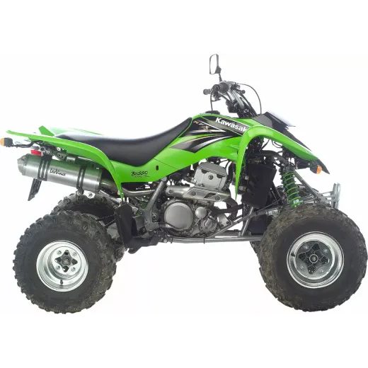 IZPŪTĒJS MUFFLER X3 ATV KAWA/SUZU FOR KAWASAKI KFX 400 2X4 (NĒRUSĒJOŠAIS TĒRAUDS)