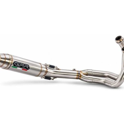 PILNA IZPLŪDES SISTĒMA GPR DEEPTONE CO.K.174.RACE.DE BRUSHED STAINLESS STEEL PRIEKŠ KAWASAKI NINJA 400 2018-2022