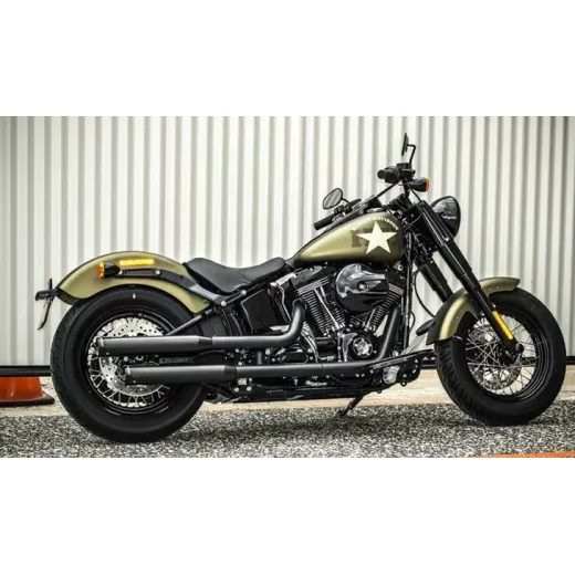 LABAIS MUFFLER 3.5" SFTL BK/BK M8 FOR HARLEY DAVIDSON FLDE 1750 ABS (NĒRUSĒJOŠAIS TĒRAUDS)