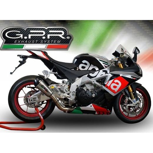 SLIP-ON EXHAUST GPR NEW GRAND PRIX EVO TITANIUM A.63.RACE.GPAN.TO BRUSHED TITANIUM PRIEKŠ APRILIA RSV4 1000 R (FACTORY) 2015-2016