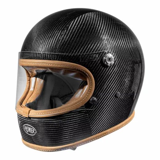 ĶIVERE TROPHY PLATINUM EDITION CARBON HELMET (MELNS, ZELTS, KARBONS)