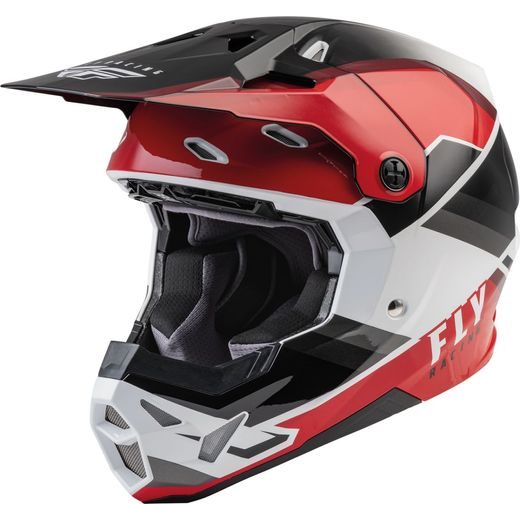 ĶIVERE FLY HELMET FORMULA CP RUSH (MELNS, SARKANS, BALTS)