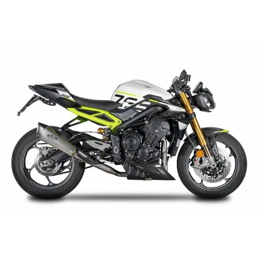 IZPLŪDES SISTĒMA GRID-O TIT ECE 3/4 STREET TRIPLE 765 FOR TRIUMPH STREET TRIPLE 660 S ABS (OGLEKĻA ŠĶIEDRA, TITĀNS)