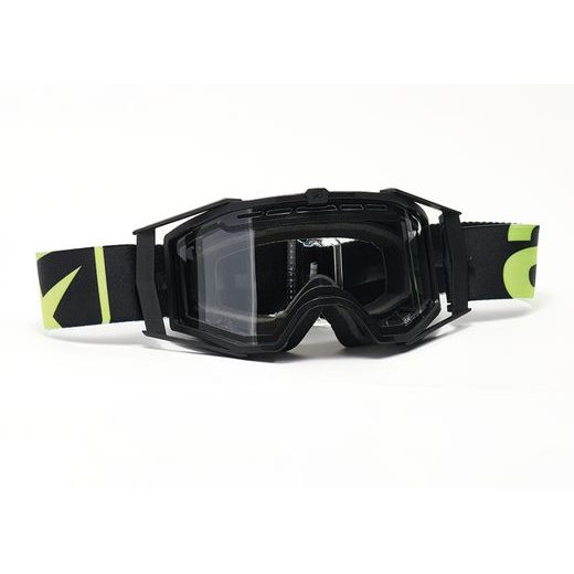 GOGGLES ARIETE 8K ENDURO 14960-EGF DOUBLE CLEAR LENS MELNS/PELĒKS