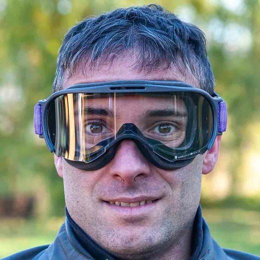 GOGGLES ARIETE WABI 14980-NGV CAURSPĪDĪGS STIKLS GREY / PURPLE