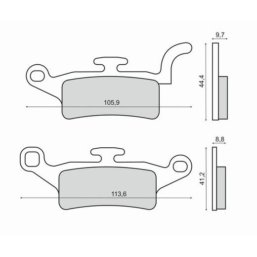 BREMŽU UZLIKAS RMS 225103250 ORGANISKS