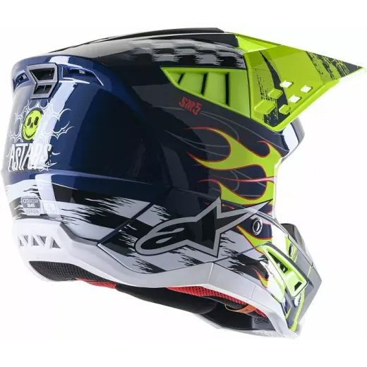 ĶIVERE SUPERTECH M5 RASH HELMET (MELNS, DZELTENS)
