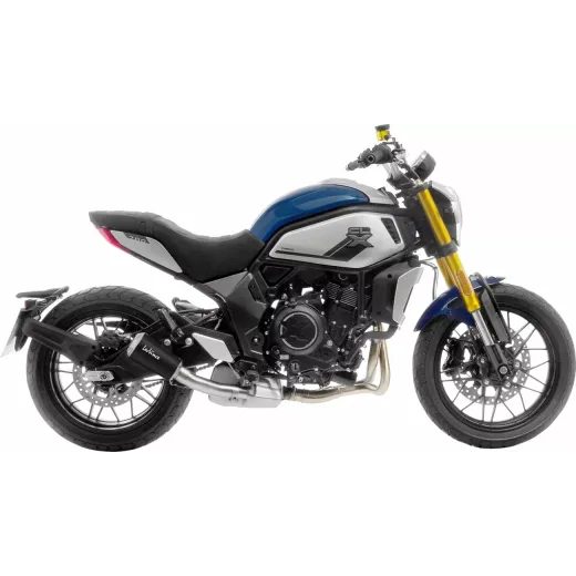 IZPŪTĒJS MUFFLER LV-10 BK X-HERITA FOR CF MOTO CL-X 700 ABS (NĒRUSĒJOŠAIS TĒRAUDS)