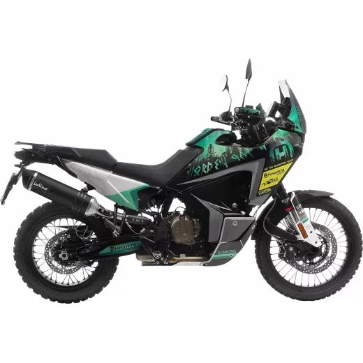 LABAIS MUFFLER LVONE EVO BK NDEN FOR CF MOTO MT 800 ABS (OGLEKĻA ŠĶIEDRA)