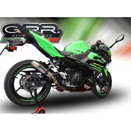 PILNA IZPLŪDES SISTĒMA GPR DEEPTONE CO.K.173.RACE.DE BRUSHED STAINLESS STEEL PRIEKŠ KAWASAKI Z 400 2018-2022