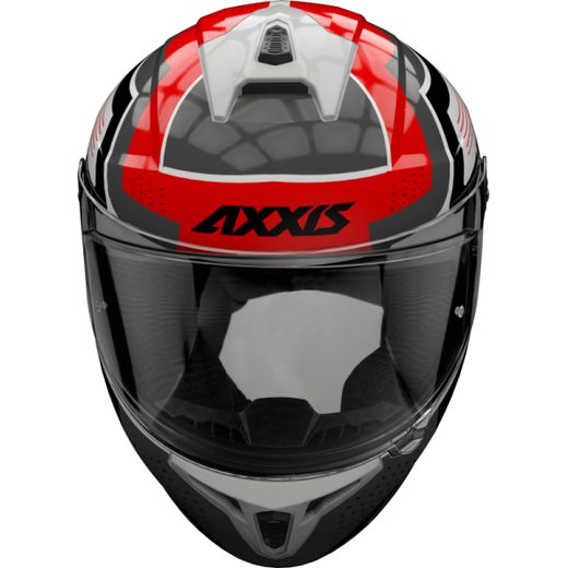 FULL FACE ĶIVERE AXXIS DRAKEN S COUGAR GLOSS FLUOR RED S
