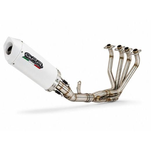 PILNA IZPLŪDES SISTĒMA GPR ALBUS EVO4 E4.CO.H.249.1.CAT.ALBE4 WHITE GLOSSY PRIEKŠ HONDA CBR 650 F 2017-2018
