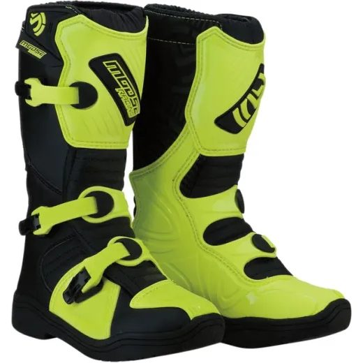 MOTOKROSA ZĀBAKI M1.3™ YOUTH BOOTS (MELNS, DZELTENS)