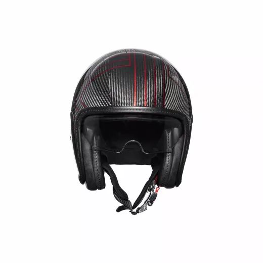 ĶIVERE VINTAGE PLATINUM EDITION CARBON HELMET (MELNS, SARKANS, KARBONS)