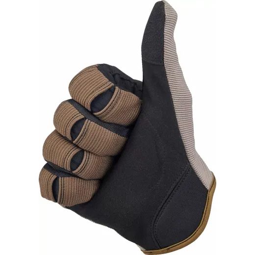 CIMDI MOTO GLOVES (BRŪNS, MELNS)