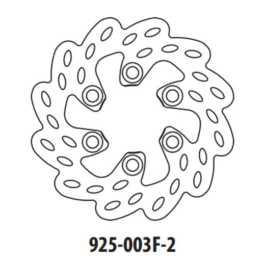 BREMŽU DISKS GOLDFREN 925-003F-2 PRIEKŠ. 180 MM