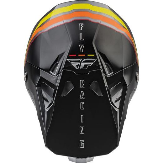 ĶIVERE FLY HELMET FORMULA CP S.E. SPEEDER (MELNS, DZELTENS, SARKANS)