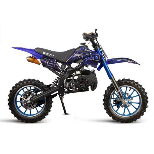BĒRNU KROSA MOTOCIKLS NITRO MOTORS 49CC APOLLO FUN 10"