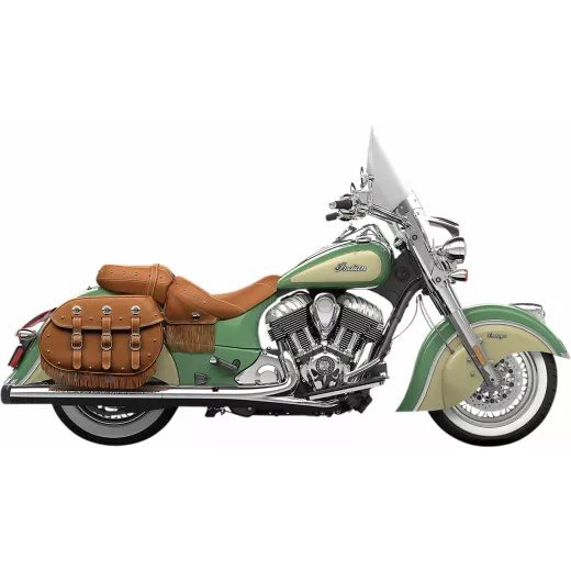 KREISAIS, LABAIS MUFFLER 4" INDIAN 14-UP CH/BK FOR INDIAN CHIEF 111 ABS (NĒRUSĒJOŠAIS TĒRAUDS)