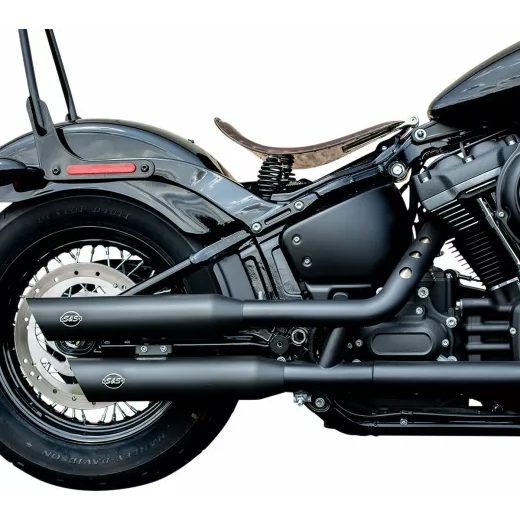 IZPŪTĒJS MUFFLER S/C BLK RACE FLFB FOR HARLEY DAVIDSON FLFB 1750 ABS