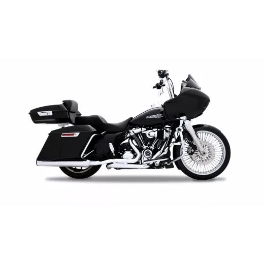 KREISAIS, LABAIS HP45 XL 4.5 MUFFLER TOURING M8 CH/BK PVD FOR HARLEY DAVIDSON FLH 1868 ABS (HROMĒTS TĒRAUDS)
