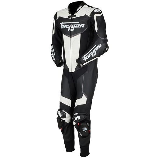KOMBINEZONS FURYGAN LEATHER SUIT OVERTAKE (MELNS, BALTS)