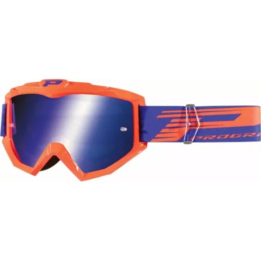 BRILLES ATZAKI MX GOGGLES (ZILS, ORANŽA)