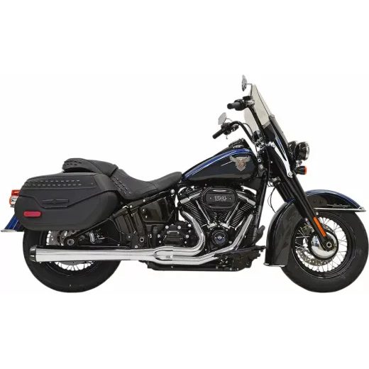 IZPLŪDES SISTĒMA 2-1 ROADRAGE LONG | SOFTAIL M8 18-UP - CHROME/BLACK FOR HARLEY DAVIDSON FLDE 1750 ABS