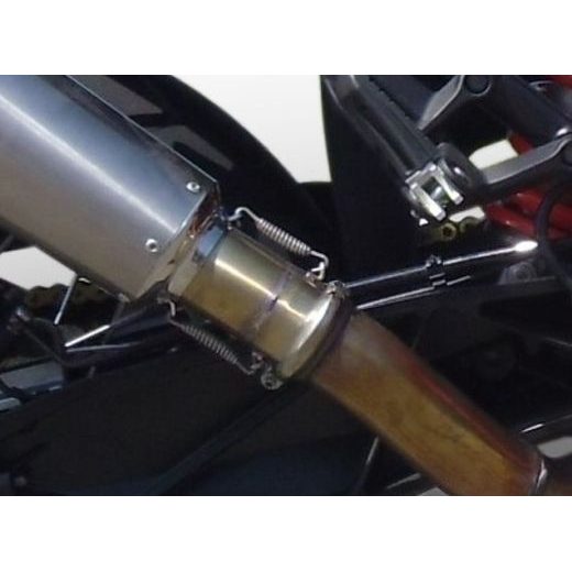 SLIP-ON EXHAUST GPR NEW GRAND PRIX EVO TITANIUM E4.KTM.55.2.GPAN.TO BRUSHED TITANIUM INCLUDING REMOVABLE DB KILLER AND LINK PIPE
