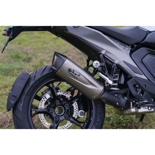 LABAIS EXH R1300 GS FORCE EVO TIT FOR BMW R 1300 GS ABS (OGLEKĻA ŠĶIEDRA)