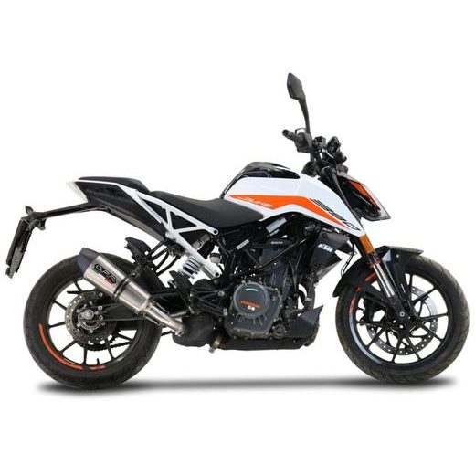 SLIP-ON EXHAUST GPR GP EVO4 KT.209.2.GPAN.TO BRUSHED TITANIUM PRIEKŠ KTM DUKE 250 2021-2023