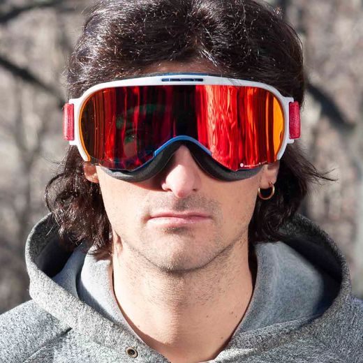 GOGGLES ARIETE WABI 14980-RABR RED MULTILAYER LENS RED/BLUE