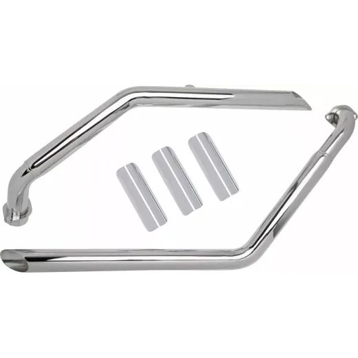 IZPLŪDES SISTĒMA BLVD DRAG PIPES VT1100 FOR HONDA VT 1100 C (TĒRAUDS)